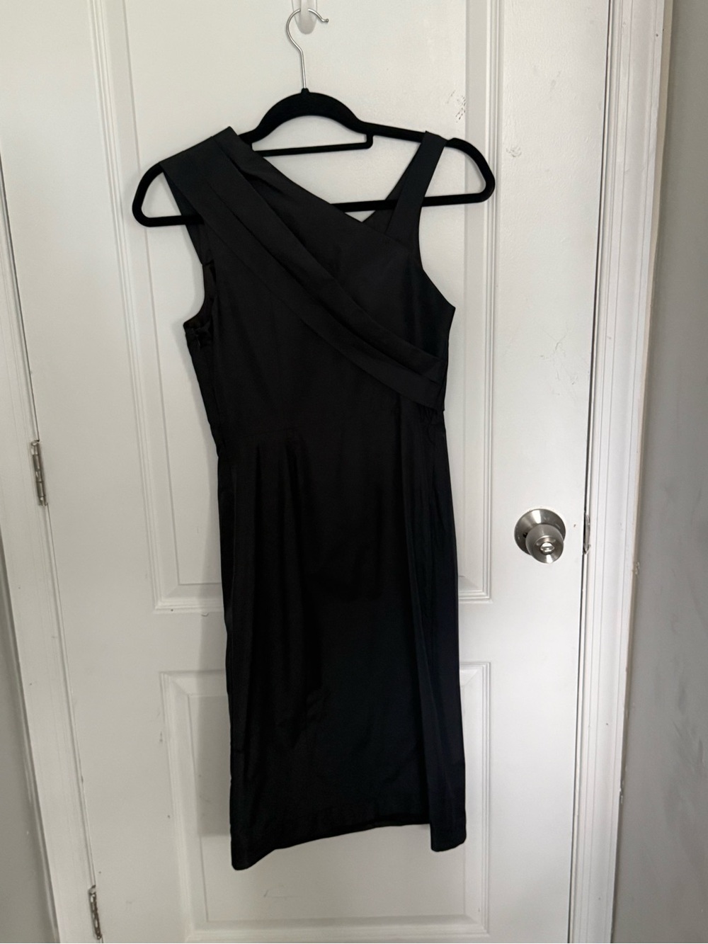 Marc By Marc Jacobs Black One-Shoulder Pleated Sash Dress - Picture 3 of 6
